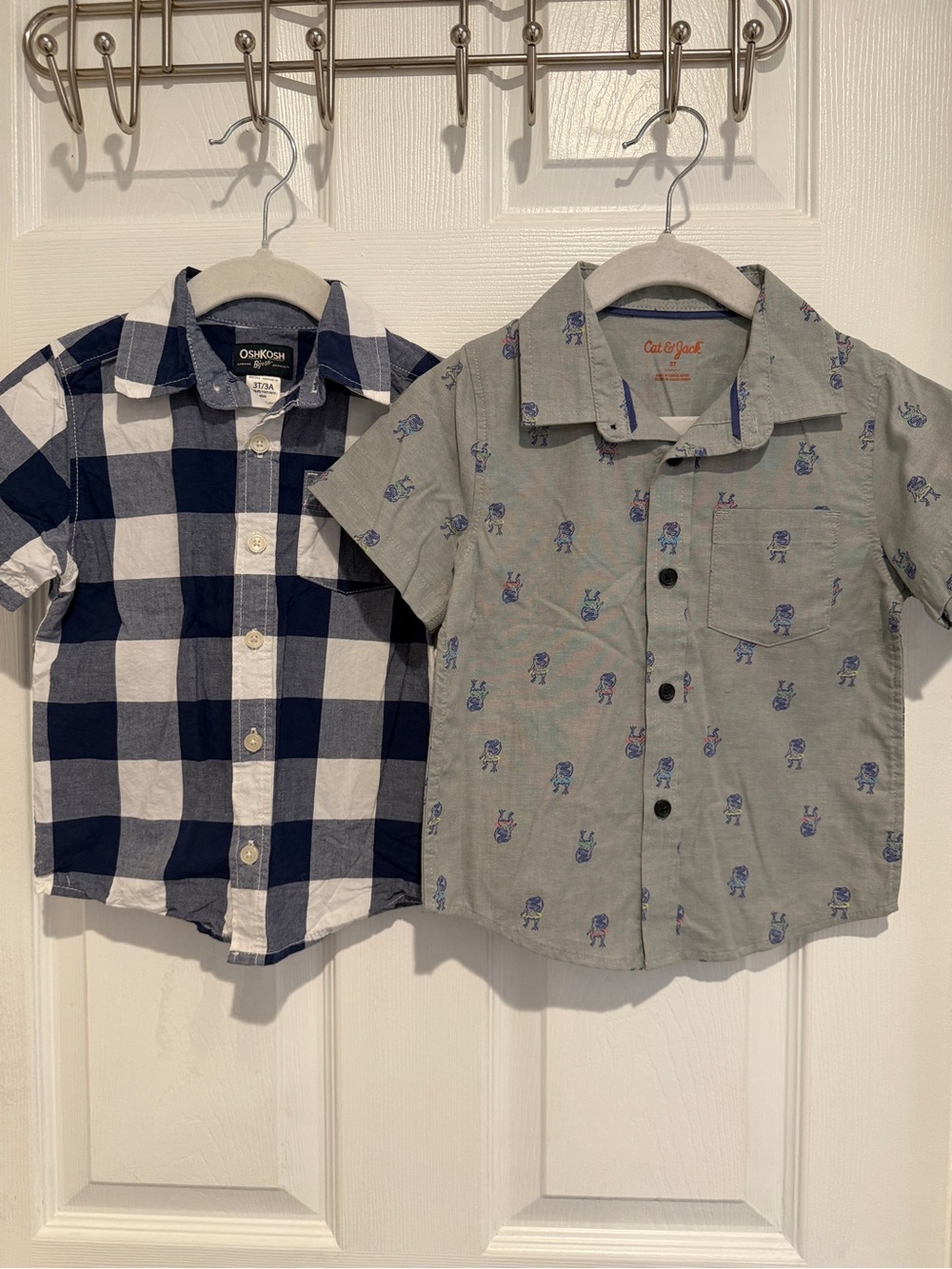 OshKosh Cat & Jack Toddler Boys Button Down Shirt Bundle 3T